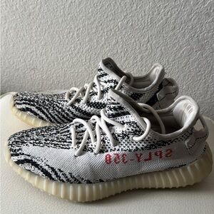 adidas Yeezy Boost 350 V2 Zebra White Black with Red Accent